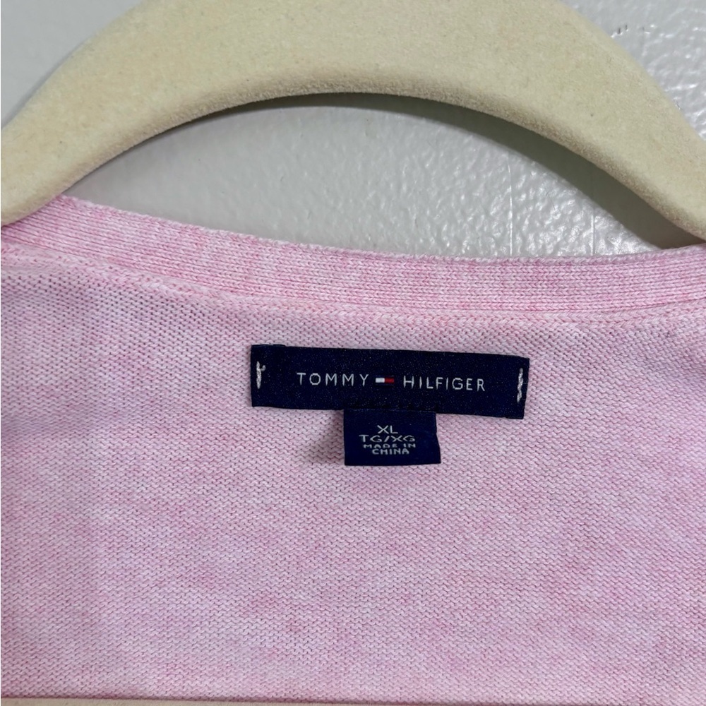 Tommy Hilfiger light pink lightweight sweater 100% Cotton - Picture 3 of 5